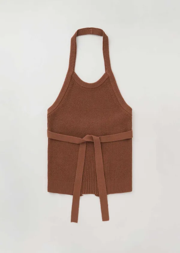 Wrap Sleeveless Knit(Camel)