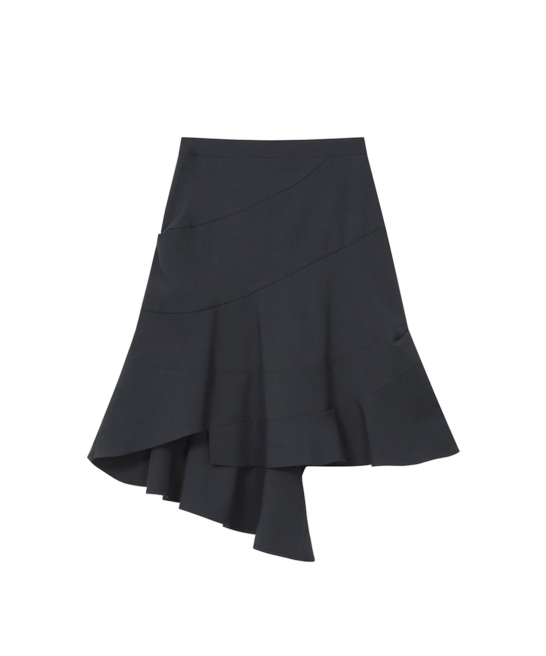 미세키서울 Diagonal midi skirt CHARCOAL 상품 이미지 3