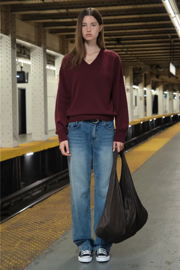 [Release] Meld V-Neck Knit - Grape