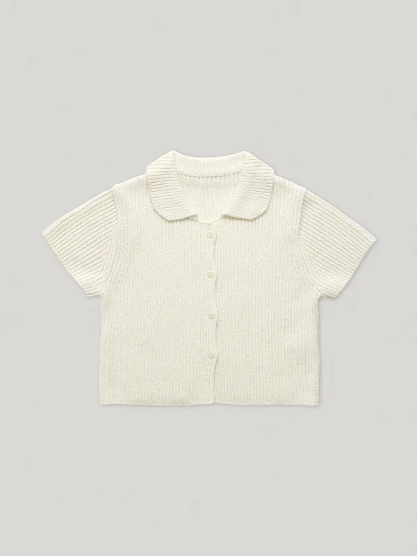 Pasadena Half Cardigan Cream