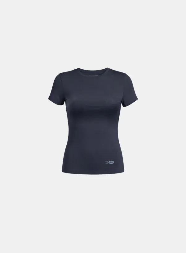 [w-tee26-092] Everyday Crew Neck Short Sleeve T-Shirt - Charcoal