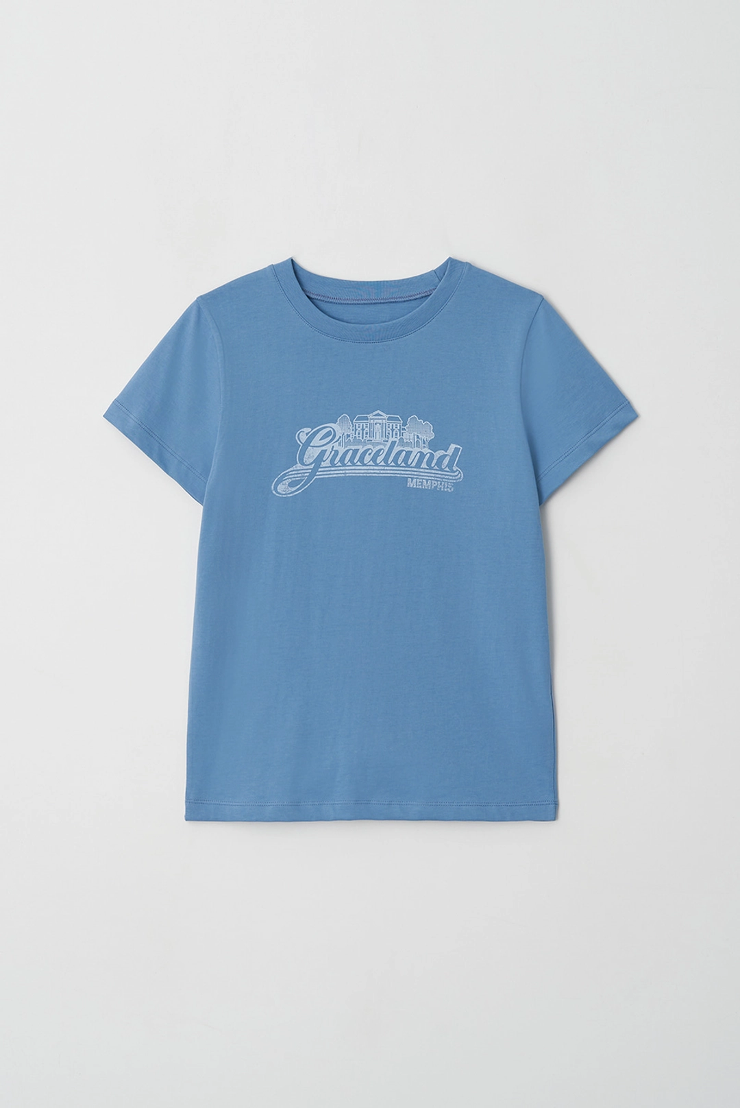 브렌다 브렌든 grace print tee - blue 상품 이미지 1