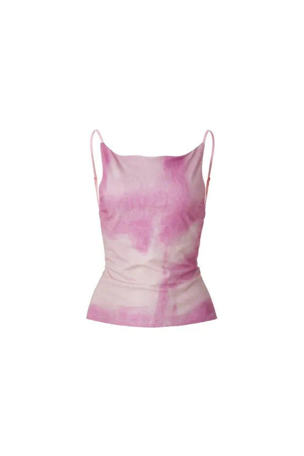 BACKLESS TOP (COCHINEAL PINK)