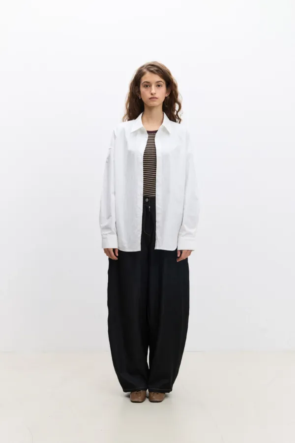Grid Shirt / White