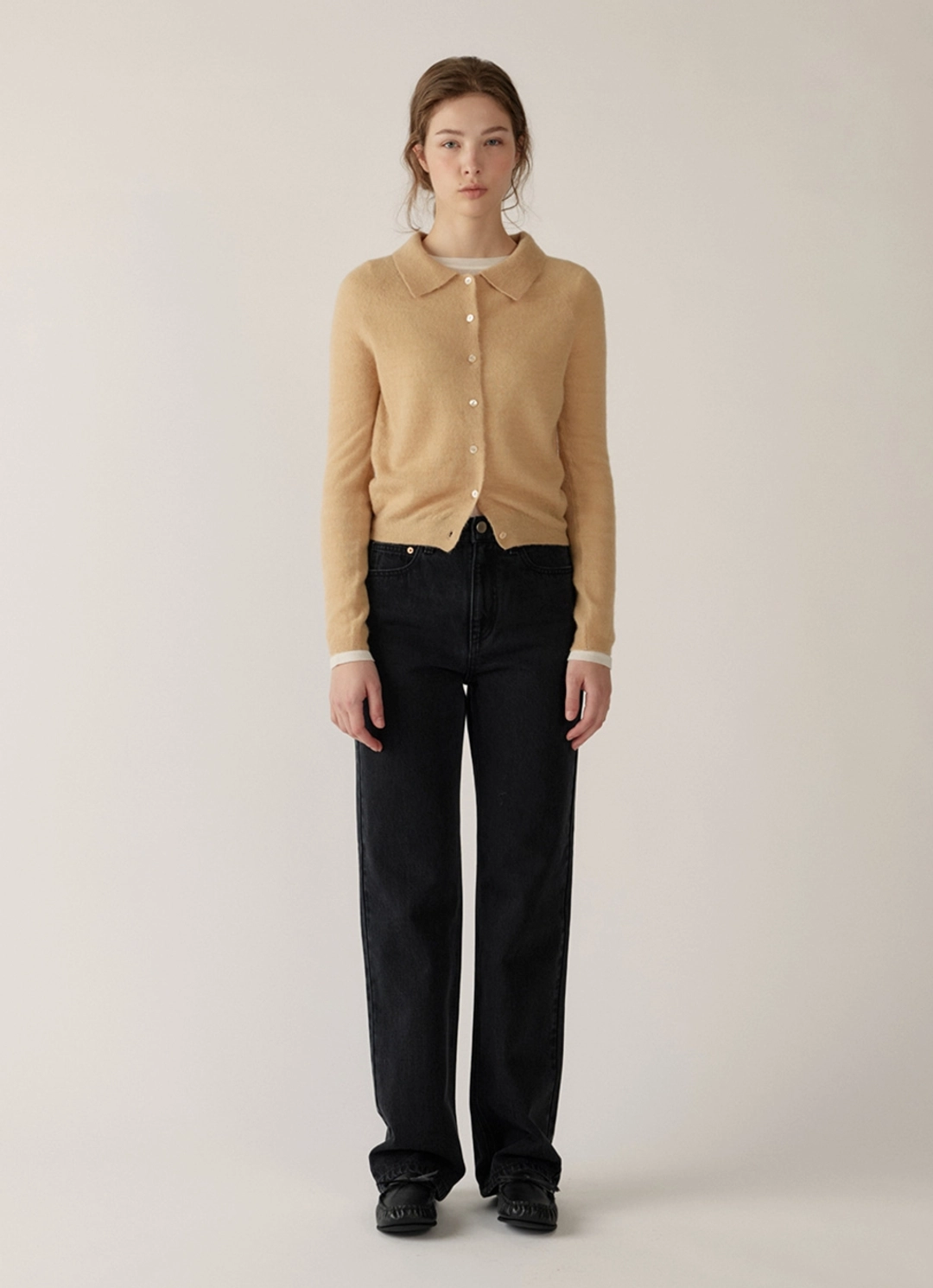 블랭크공삼 relaxed straight jeans (vintage black) 상품 이미지 3
