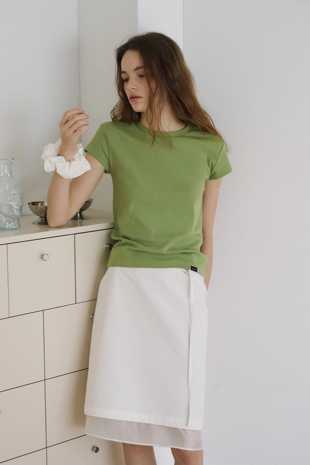 라메레이 90s Round Cap Sleeve T-Shirt[LMBFSUTT628]-3color 상품 이미지 2