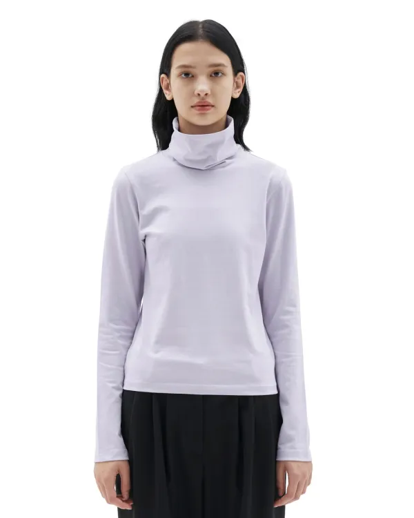 22FW W Highneck Long Sleeve, Lavender