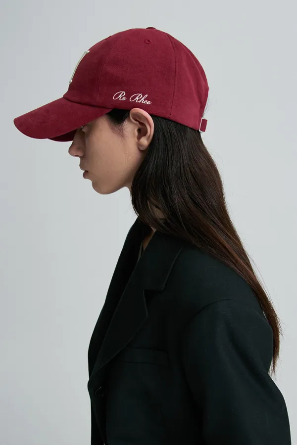SYMBOL LOGO BALL CAP BURGUNDY