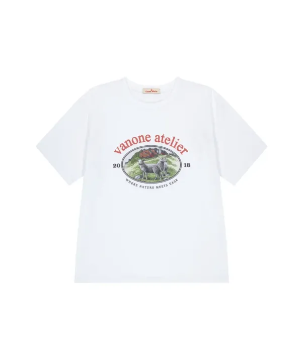 [6/5 예약발송]A3510 Nature heritage 티셔츠_White