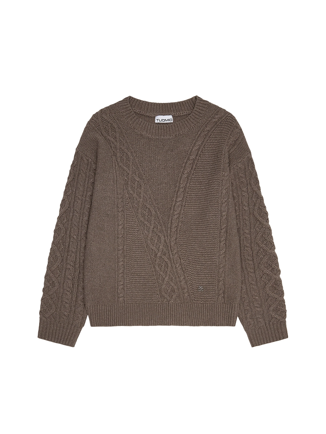 뚜오미오 [09.28 예약 발송] MIXED CABLE WOOL KNIT [BROWN] 상품 이미지 1