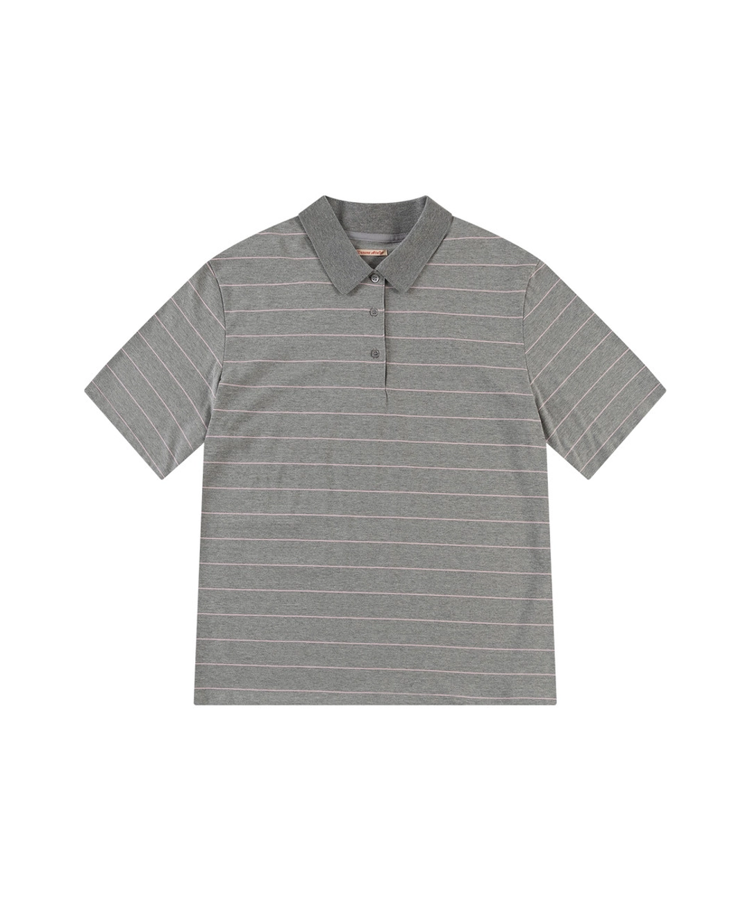 반원 아뜰리에 A3599 루즈핏 스트라이프 칼라 티셔츠_Light gray 상품 이미지 1