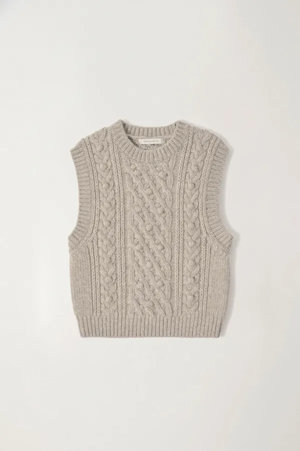 Latti wool vest (Ash gray)