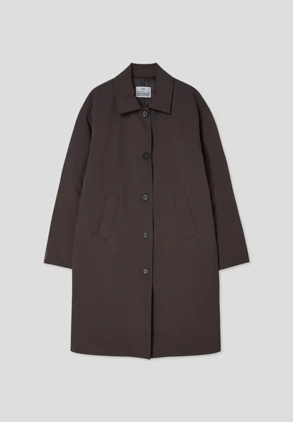 Padded mac coat (purple brown)