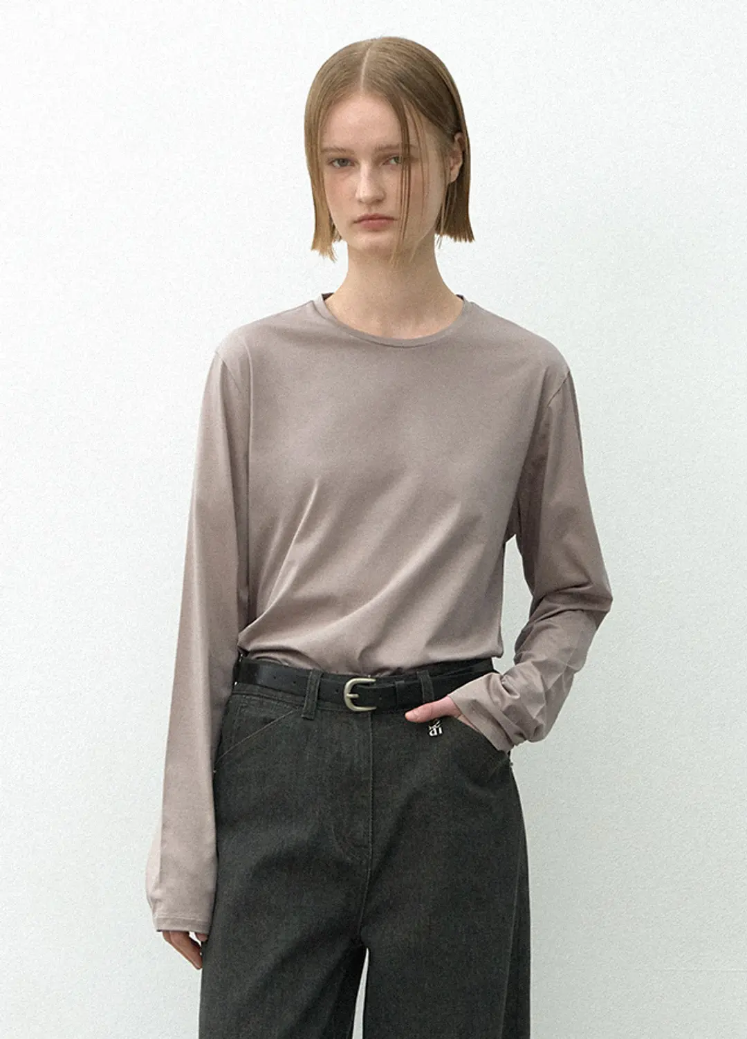아뜰리에 나인 (T-7000)ESSENTIAL SILKET ROUND TEE 상품 이미지 2