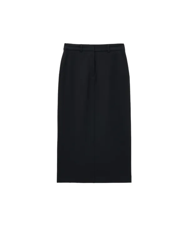 P3258 오버사이즈 맥시 스커트_Black