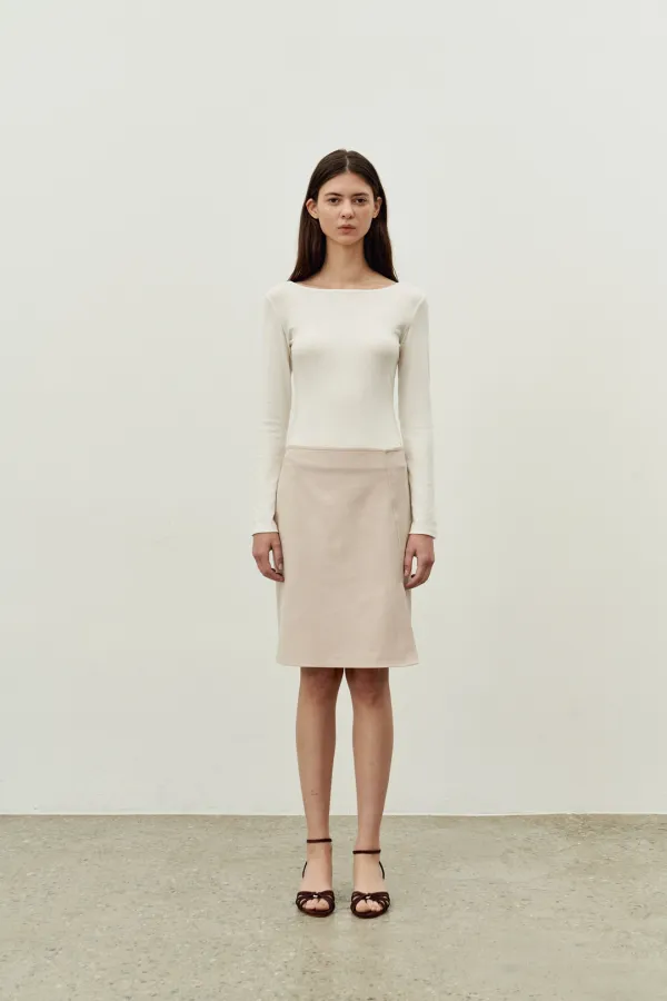 EMMA SOFT WOOL TSHIRTS / IVORY