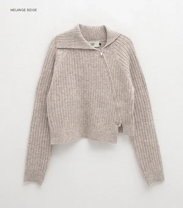 (CD-2148)VERISH WOOL UNBAL CARDIGAN