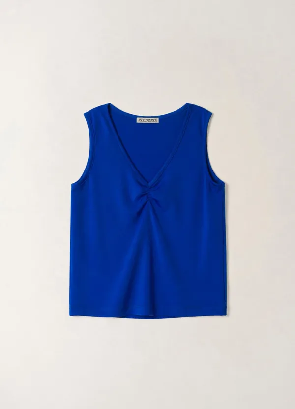 Rony v-neck sleeveless top_3color