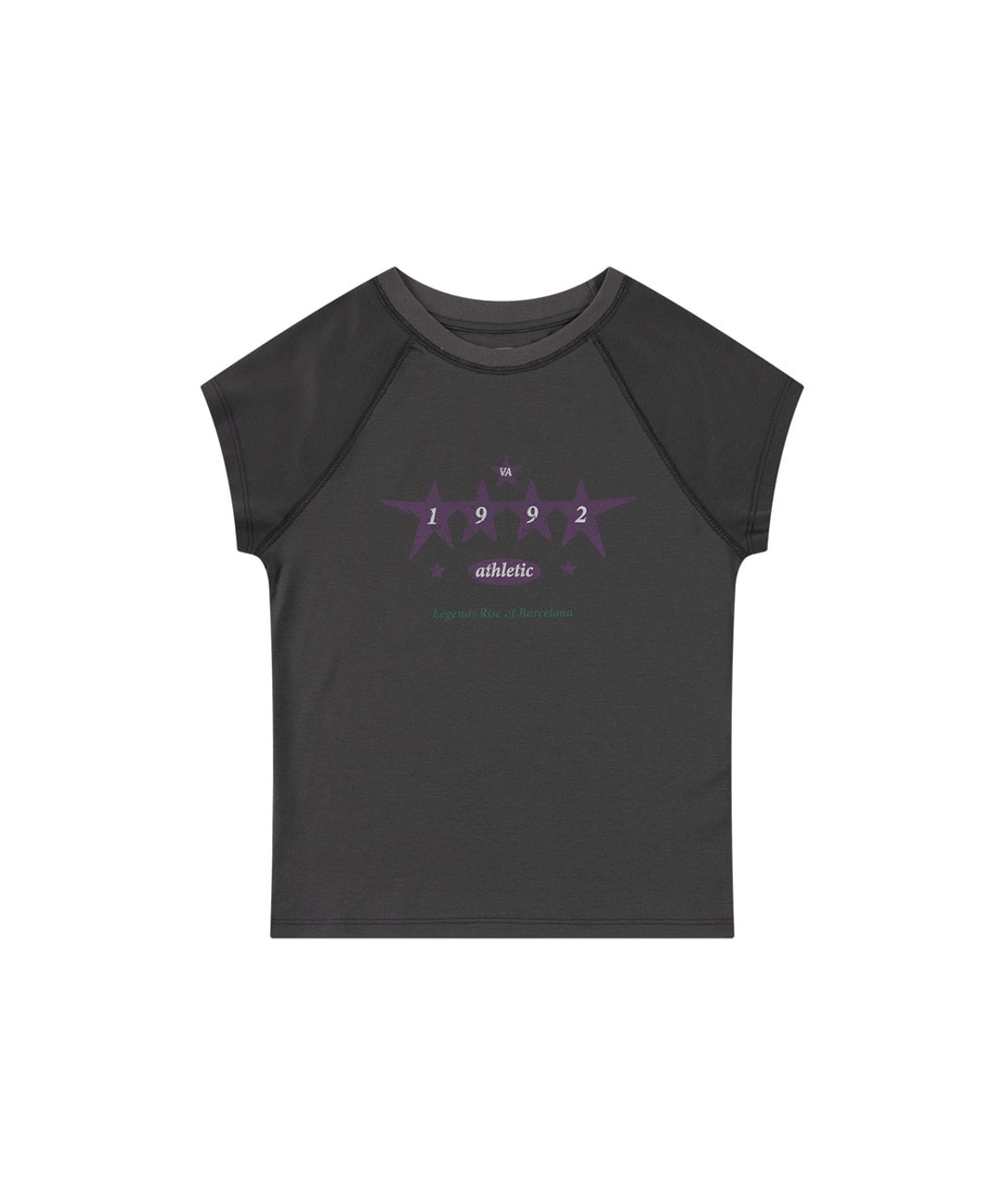 반원 아뜰리에 A3612 Vintage star 티셔츠_Charcoal 상품 이미지 1