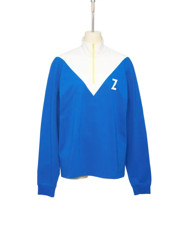 FW25 ZERO BLUE HALF ZIP SWEATSHIRT