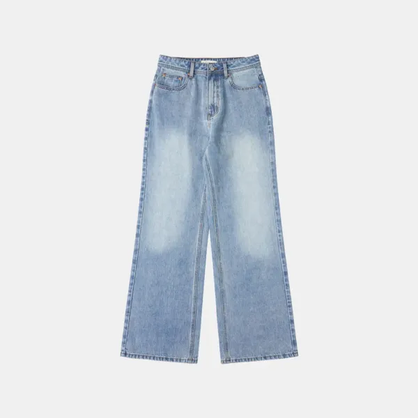 SIJN6085 루즈 핏 아이코닉 부츠컷 데님_Medium blue