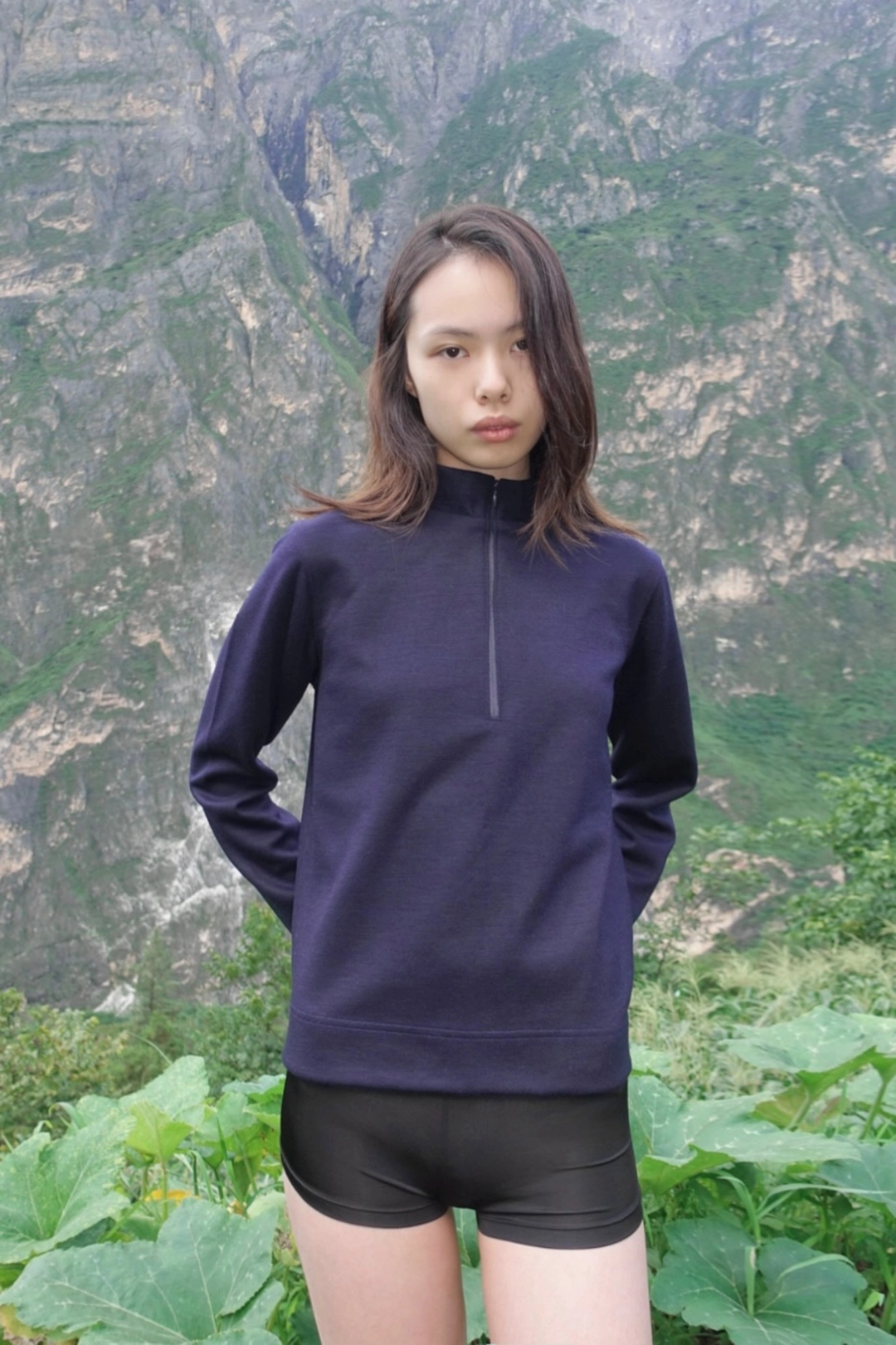 누아누 Karpo Zip up_Navy 상품 이미지 3