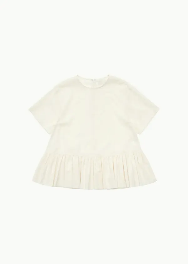 SHORT SLEEVE VOLUME TOP (2COLORS)