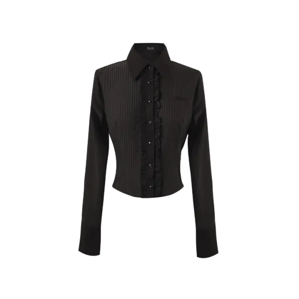 Lace Veil Shirt [Black]