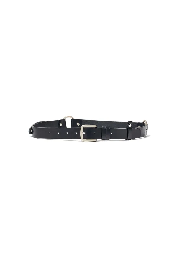 YY SNAP WESTERN BELT, BLACK