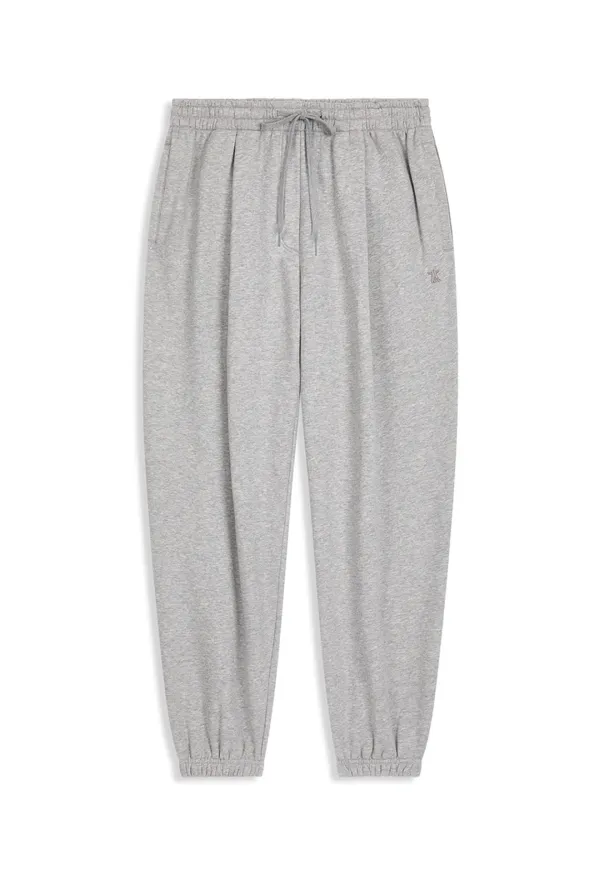 TUCKED JOGGER PANTS, GRAY