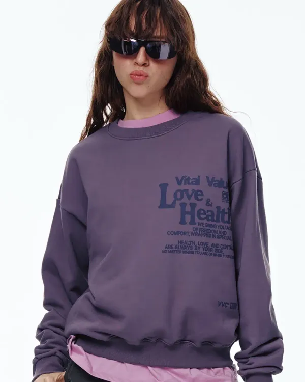 CENTAUR LETTERING SWEATSHIRT_PURPLE
