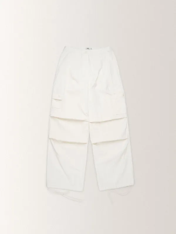 COTTON POCKET JOGGER PANTS [ ECRU ]