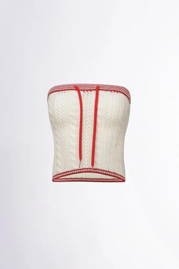 Naughty Girl Tube Top Ivory