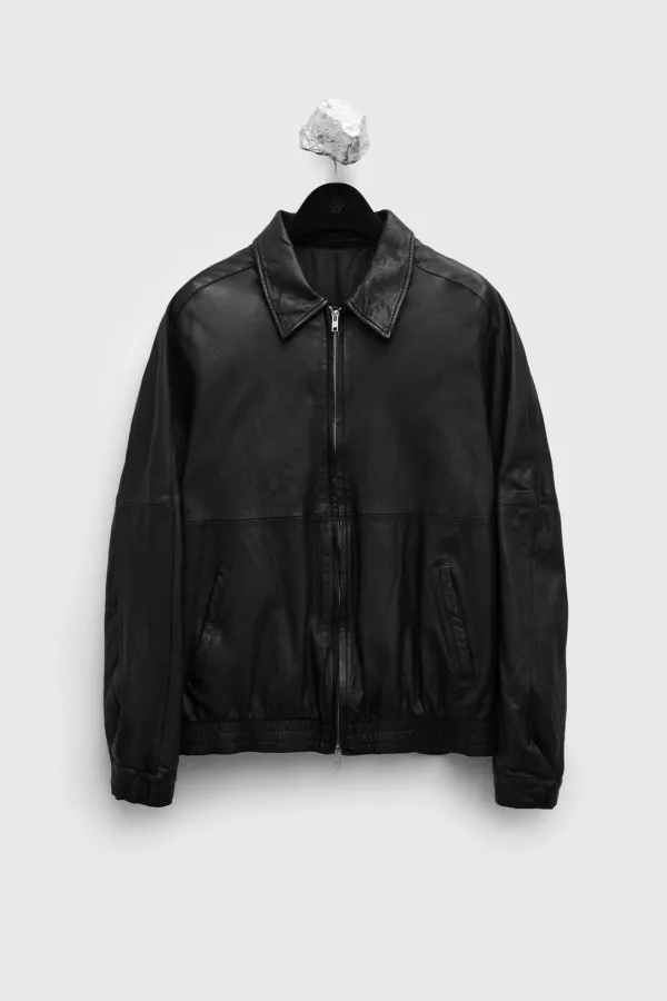 Washed Leather Blouson
