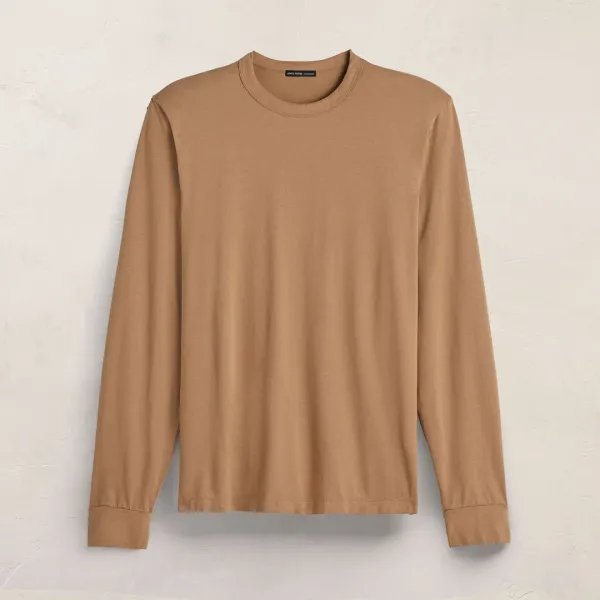 Heavy Luxe Jersey Long Sleeve - Camel