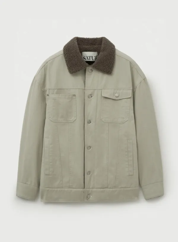 Maron Trucker Jacket - Cream