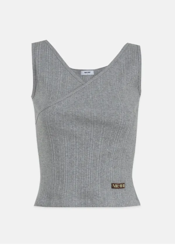  [44-120]  Doreen Wrap Sleeveless Tee  도린 랩 슬리브리스 티 (여름-데일리룩-캐주얼룩-휴가룩-랩나시-랩디자인-골지나시-여름나시-슬리브리스-나시-기본나시-빅사이즈-자체제작) 