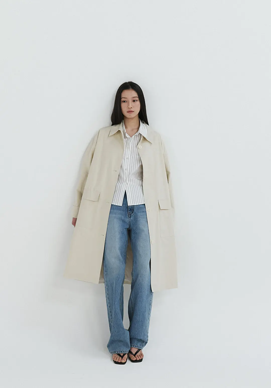 이브세이지 Roll-up trench coat 상품 이미지 2