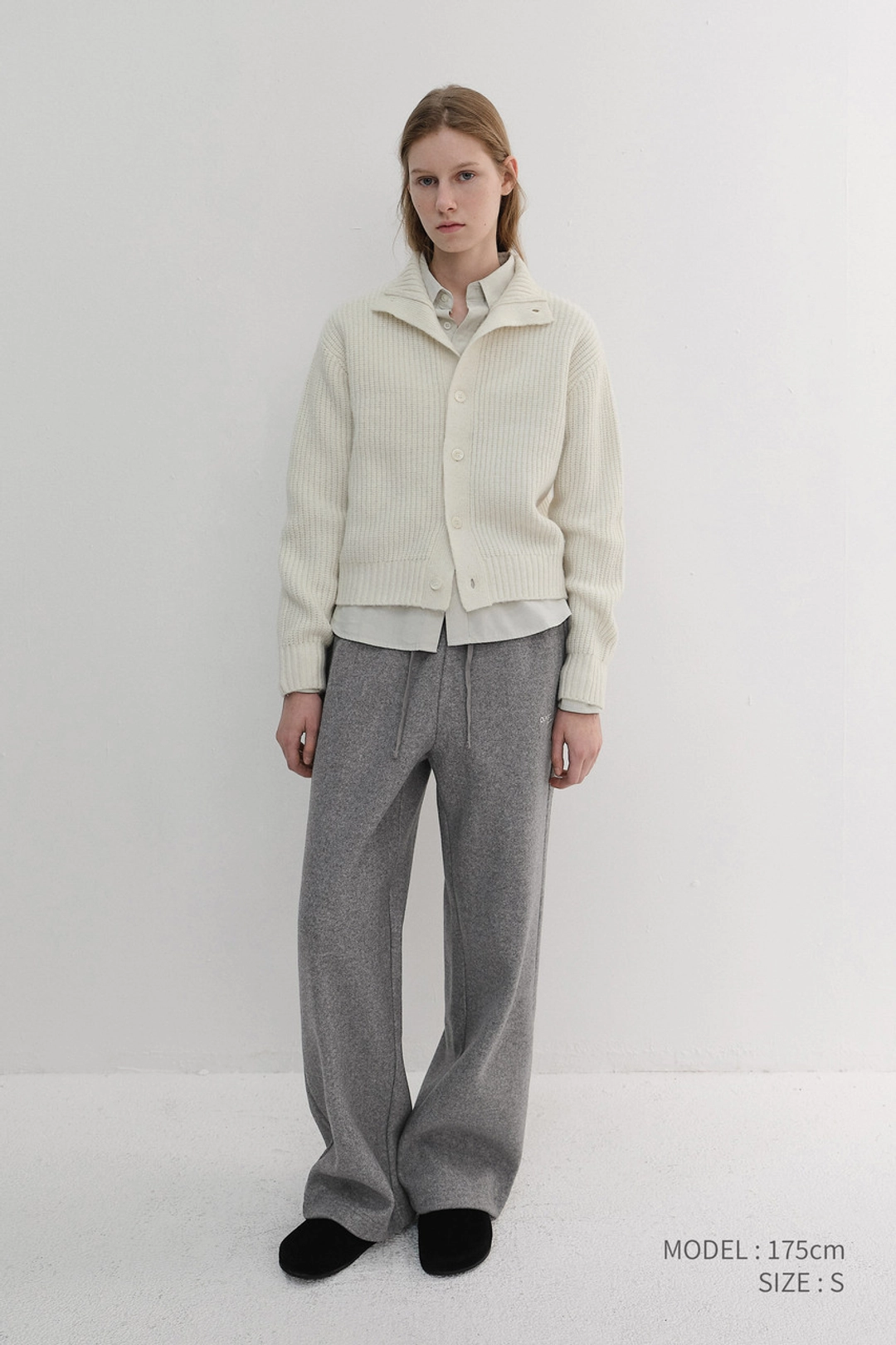 던스트 UNISEX JERSEY WIDE PANTS MELANGE GREY_UDPA6D121G2 상품 이미지 1