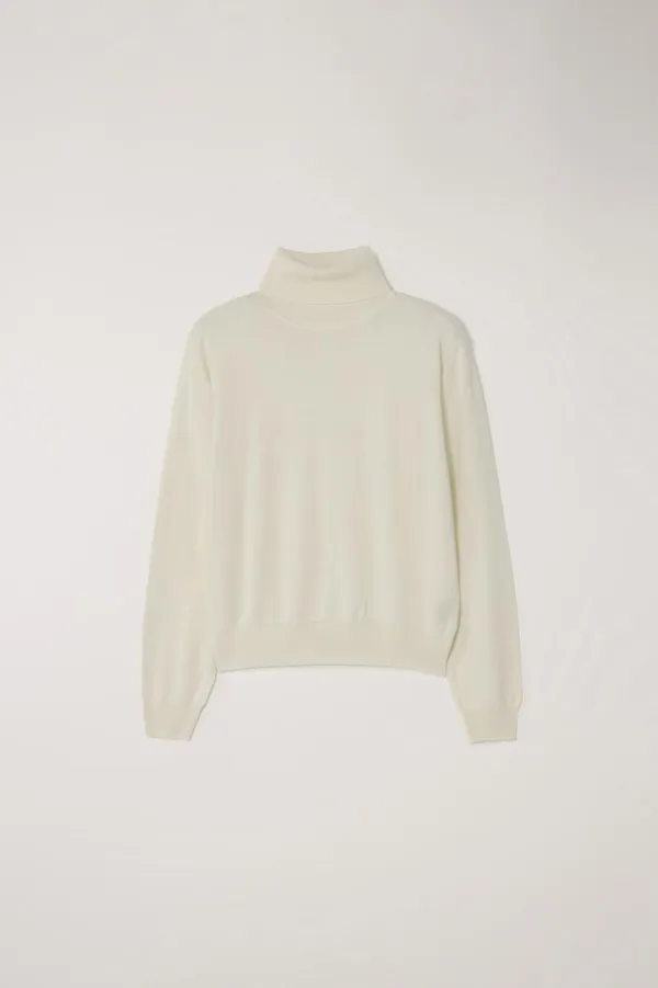 ESSENTIAL CASHMERE TURTLENECK SWEATER CREAM
