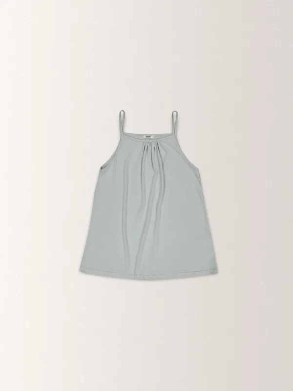 LAYERED SHIRRING HALTER TOP [ 3 COLORS ]