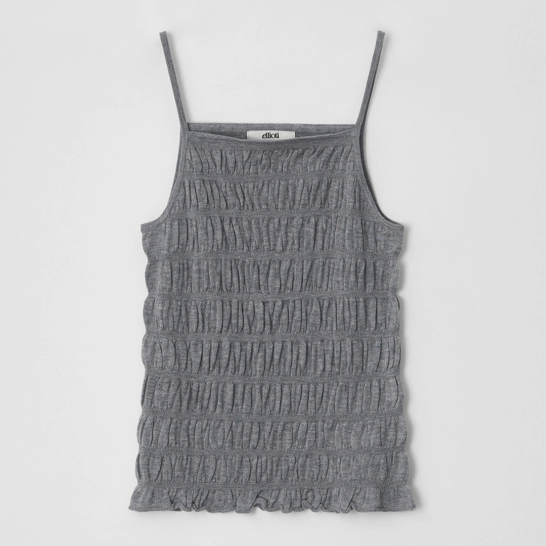 엘리오티 Nella Shirring Knit Cami Top_3Color 상품 이미지 1