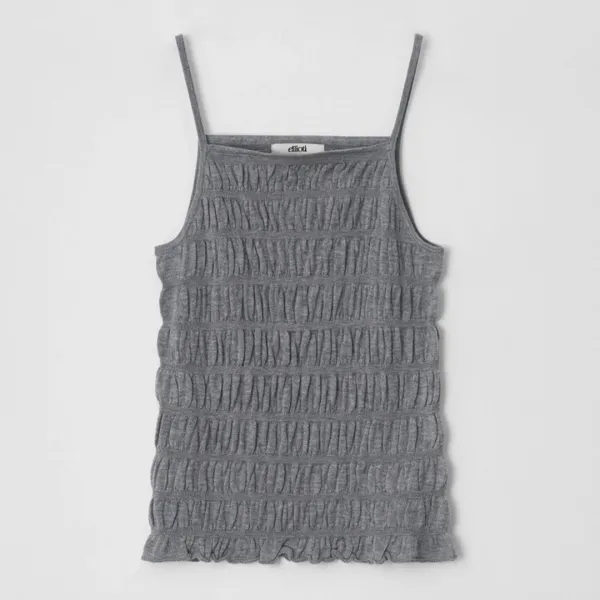 Nella Shirring Knit Cami Top_3Color