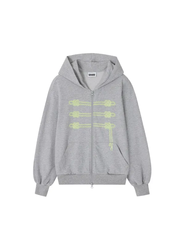 NAPOLEON TOGGLE ZIP HOODIE_GREY