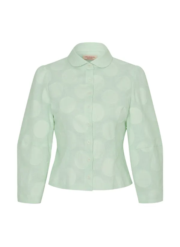 Harper Dot Shirt (Mint)