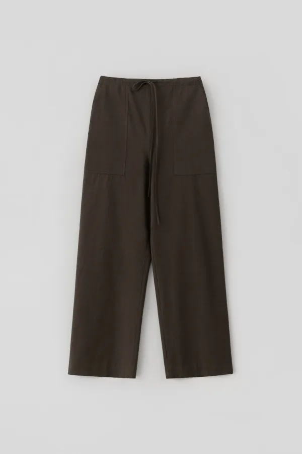 [6/12 예약배송] Drawstring Cotton Pants_Brown