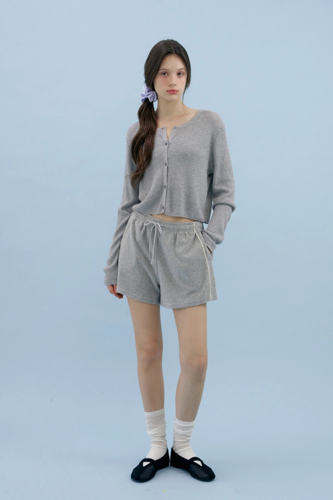 샤드라마 TERRY COMBI SHORTS [GRAY] 상품 이미지 2