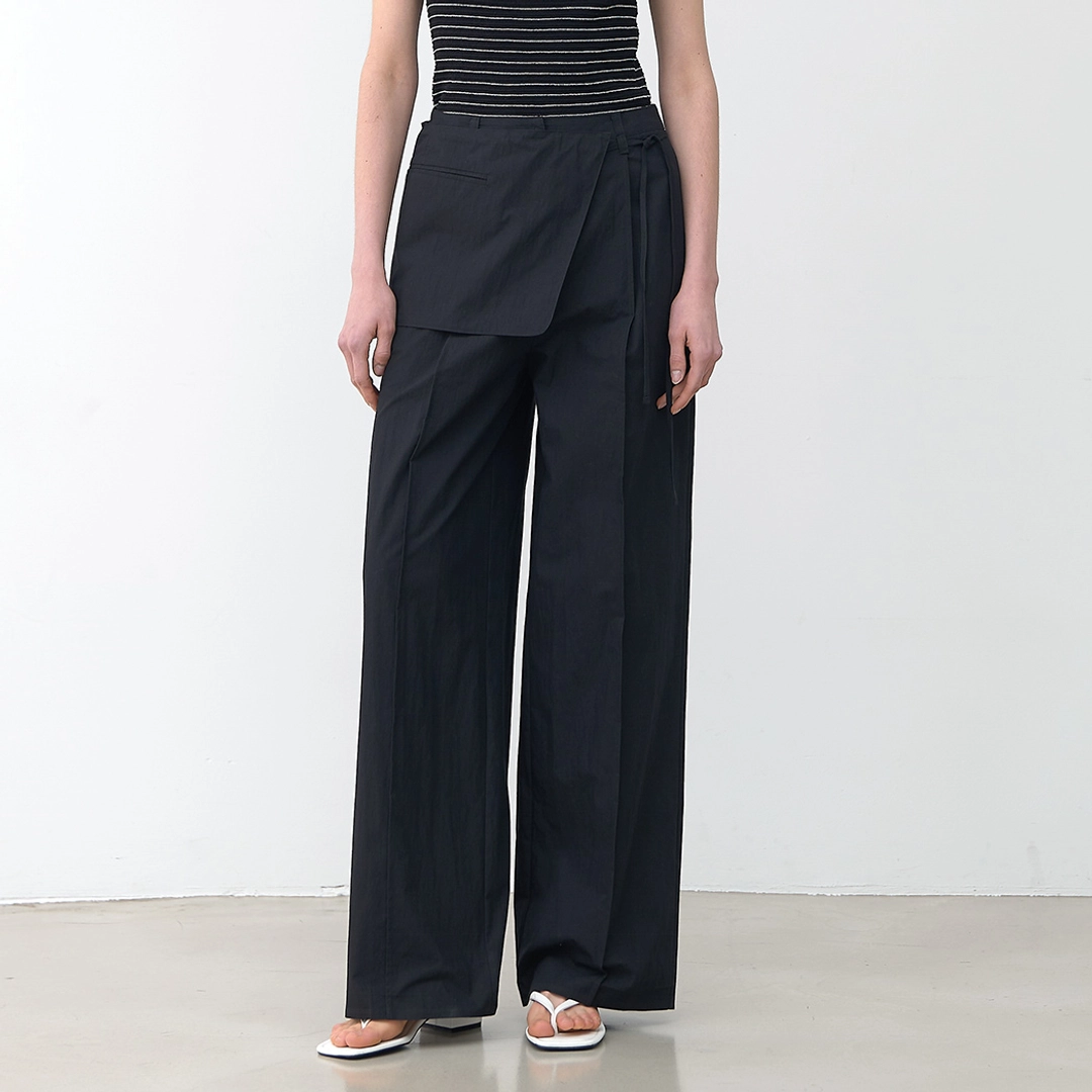 아뜰리에 나인 (PT-5648)SKIRT BAG LAYERED PANTS 상품 이미지 2