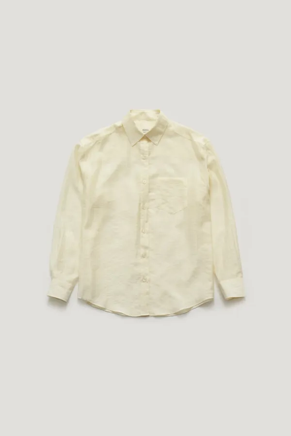 ROE SOFT GLOW TENCEL SHIRT_CREAM / ₩129,000 ->  ₩116,100 (10%)