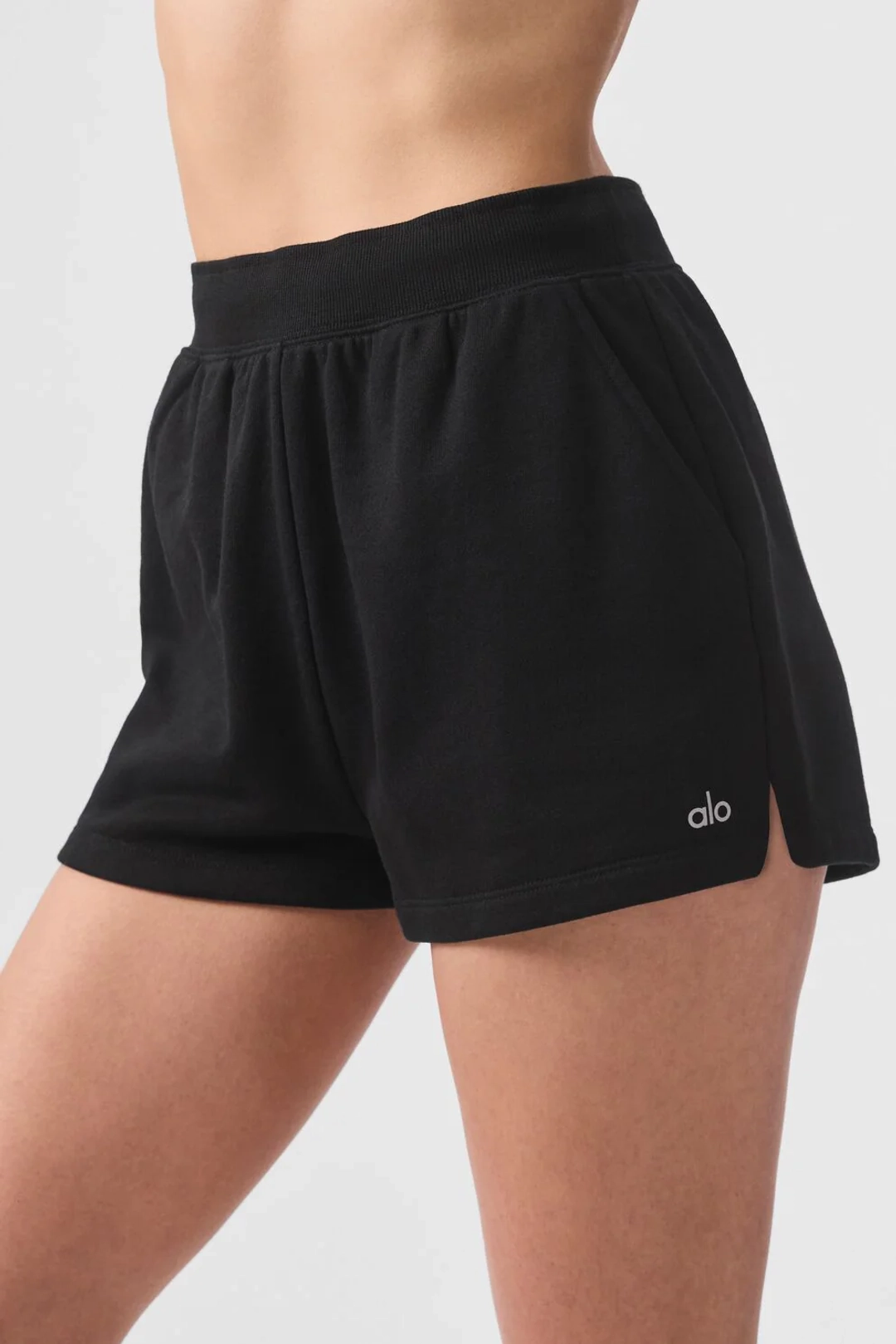 알로요가 Low Key Sweat Short - Black 상품 이미지 3